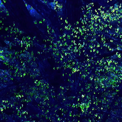 Blue Green Tree Print
