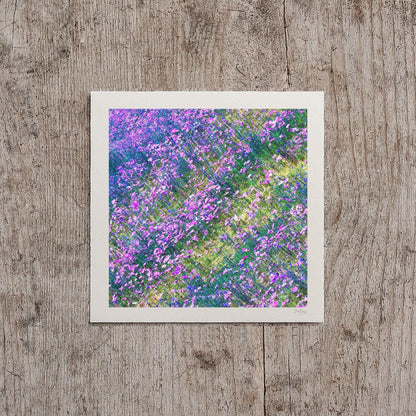 Purple and Yellow Wildflower Print
