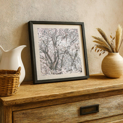 Blush Pink Blossom Snowstorm Print