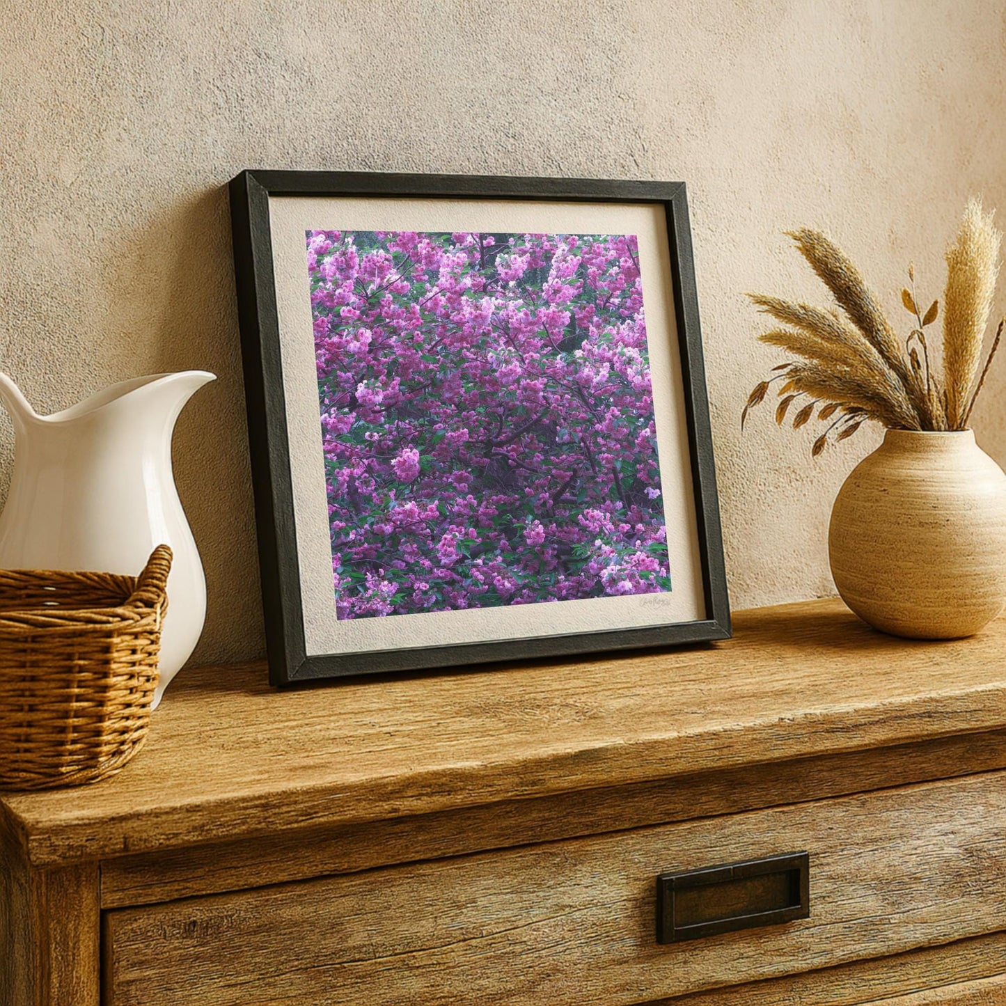 Mauve Cherry Blossom Print