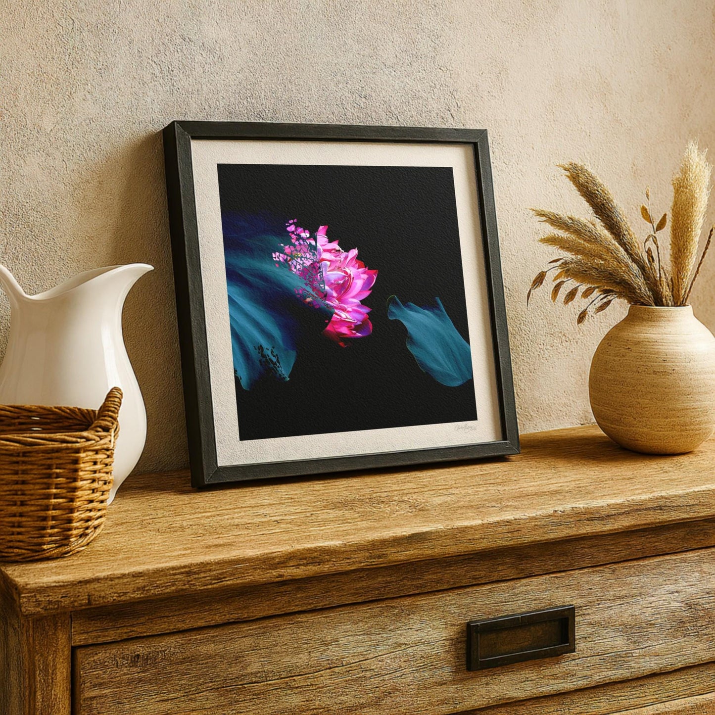 Pink Lotus Flower Print