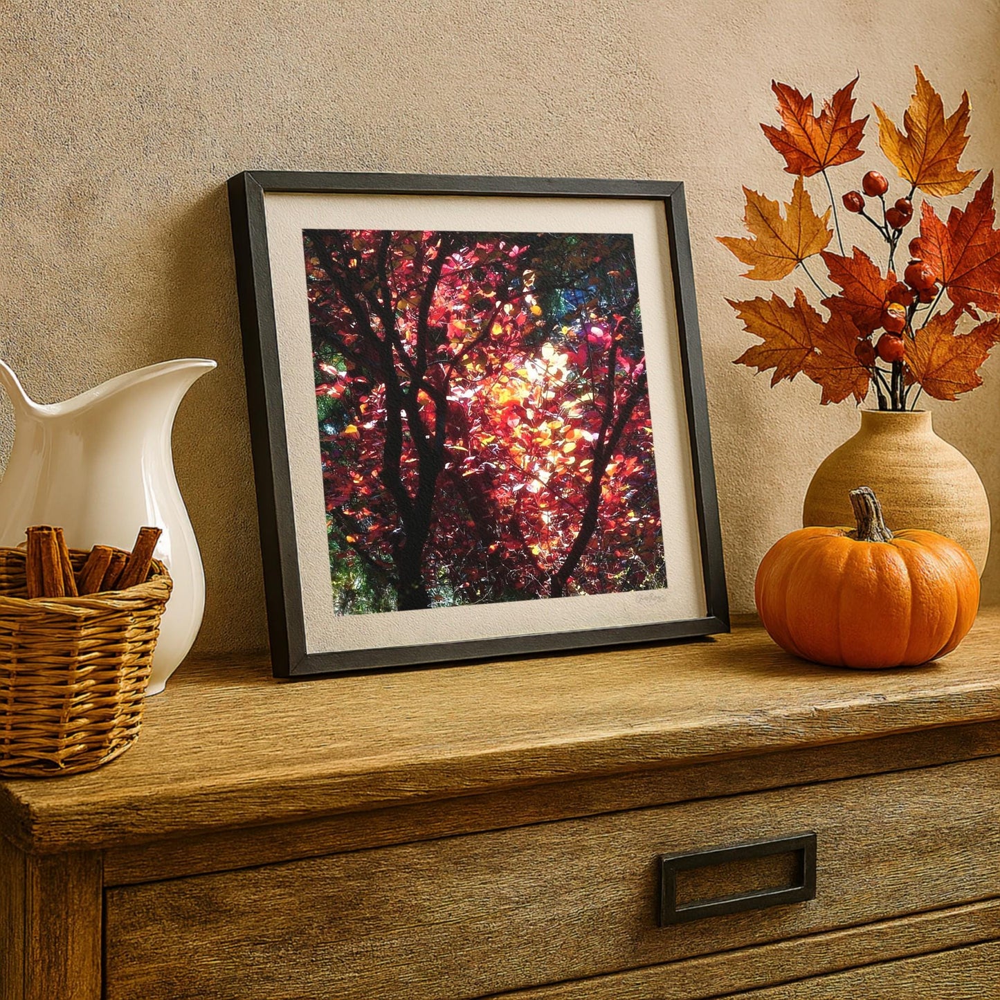 Warm Glow Impressionist Fall Wall Print