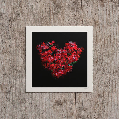 Romantic Maple Heart Print