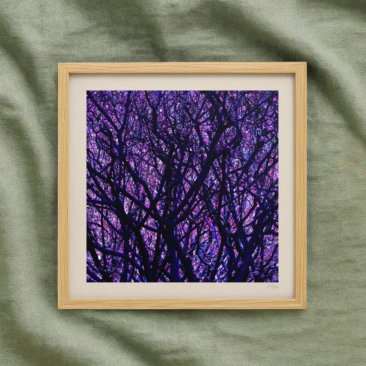 Moody Purple Tree Print