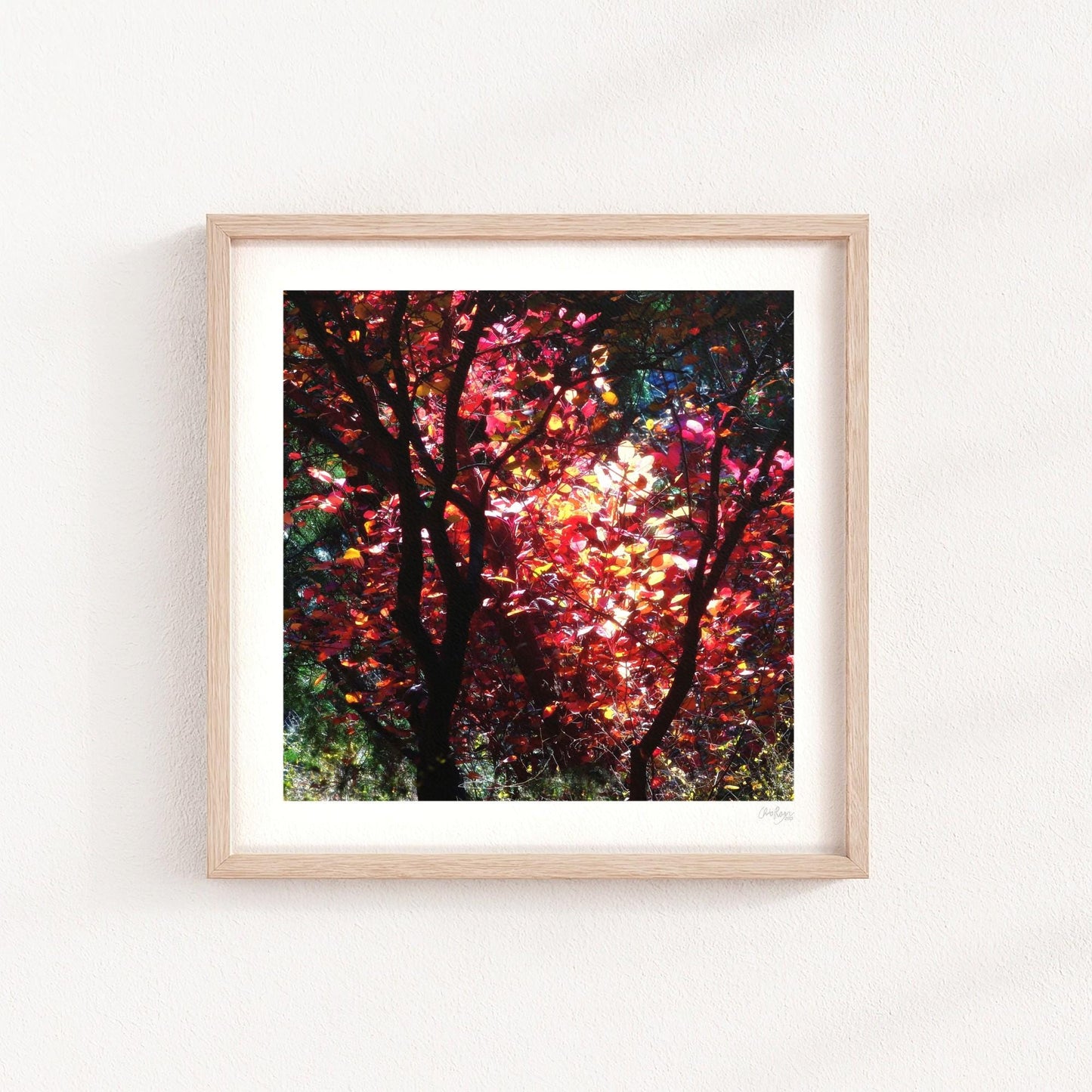 Warm Glow Impressionist Fall Wall Print