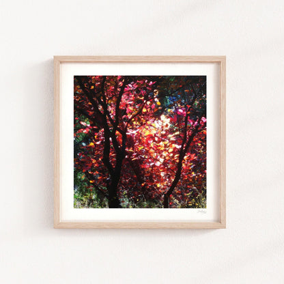 Warm Glow Impressionist Fall Wall Print