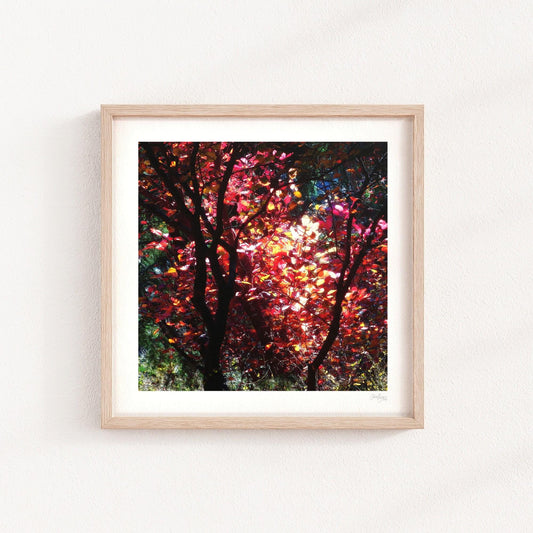 Warm Glow Impressionist Fall Wall Print
