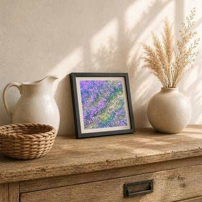 Purple and Yellow Wildflower Print