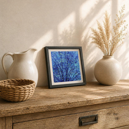 Blue Green Tree Print
