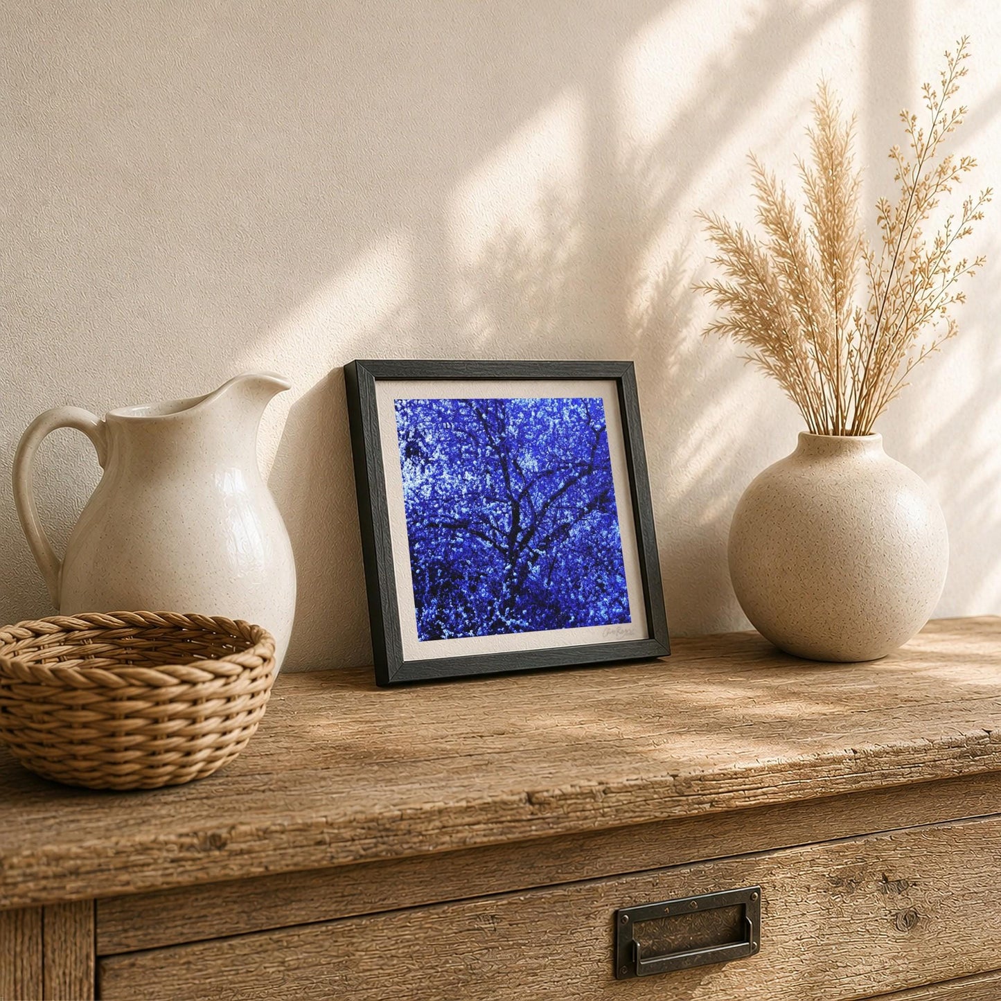 Starry Sky Dark Floral Print