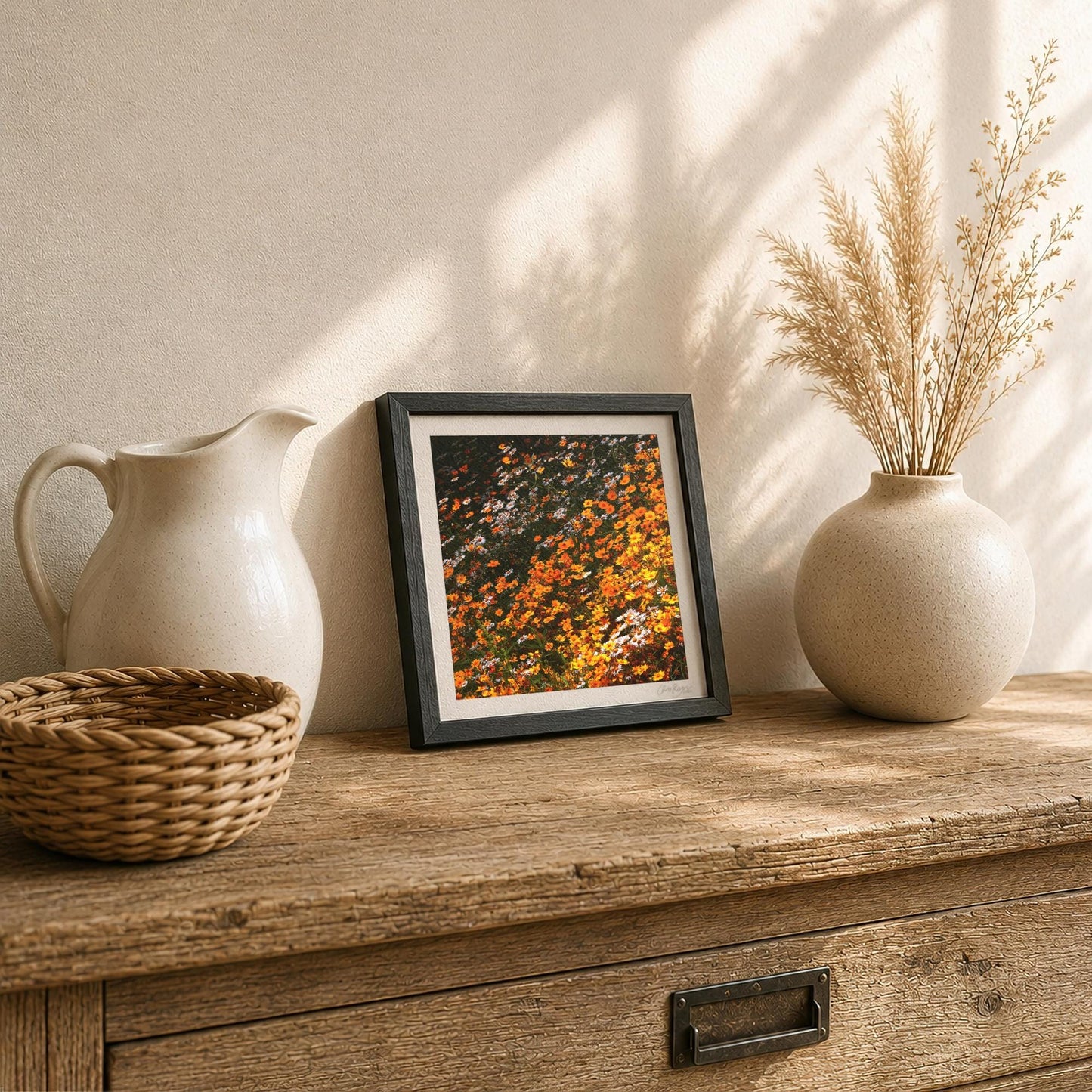 Orange Coreopsis Flower Print