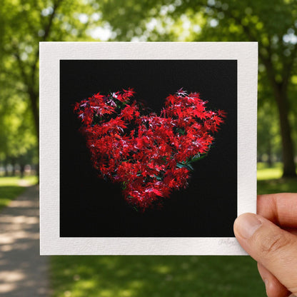 Romantic Maple Heart Print