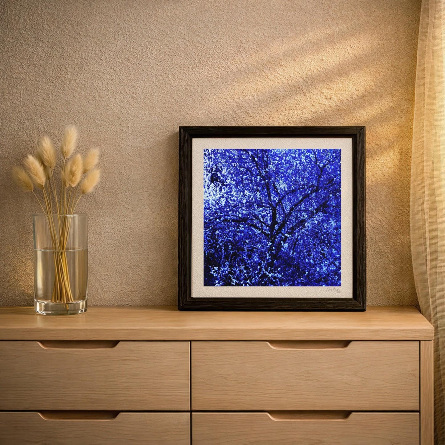 Starry Sky Dark Floral Print
