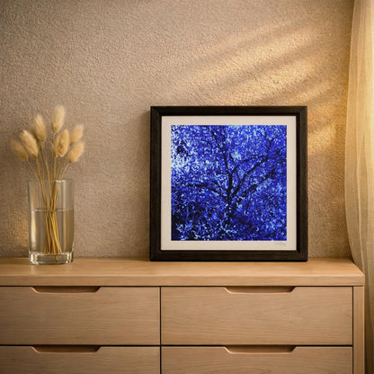 Starry Sky Dark Floral Print