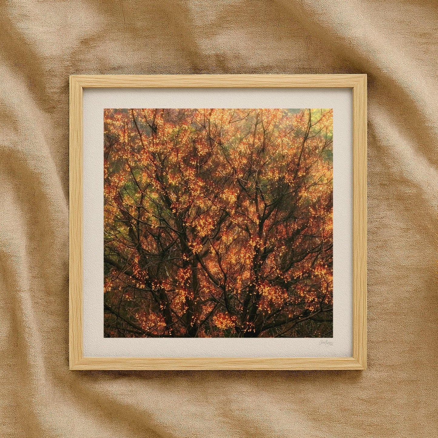 Beige Tree Wall Print