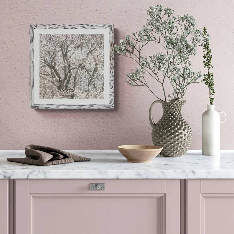 Snowstorm of Dreams: White Plum Blossom Art Print - Image 2