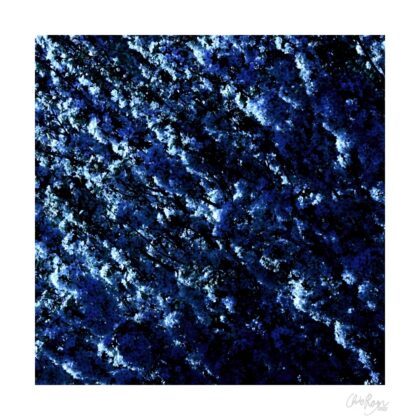 Making Waves: Blue Flower Sea Art Print